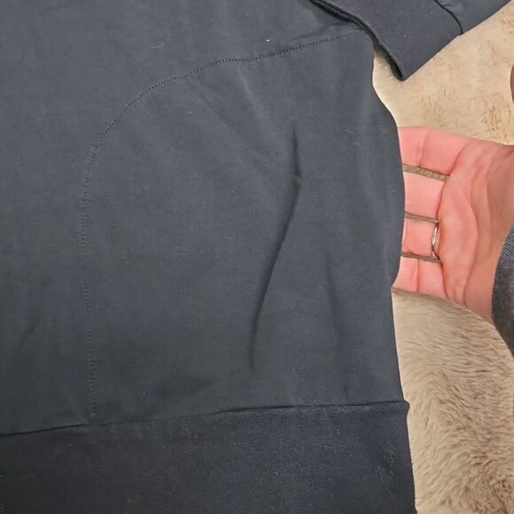 TRAVIS MATHEW PITTSBURGH PENGUINS BLACK LONG-SLEEVE THREE-QUARTER ZIP PULLOVER - Picture 6 of 12